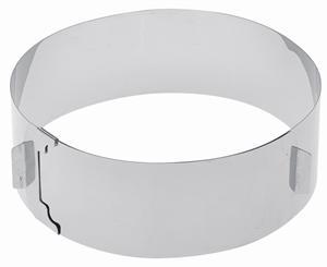 Justerbar rund kage, tærte og dessert ring, 8,5 cm høj